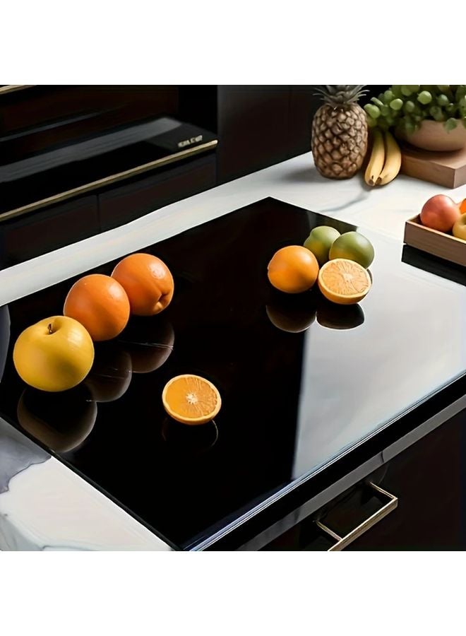 Black Large Non Slip Acrylic Cutting Board Easy Clean Space Saving Kitchen Essential - Image 5